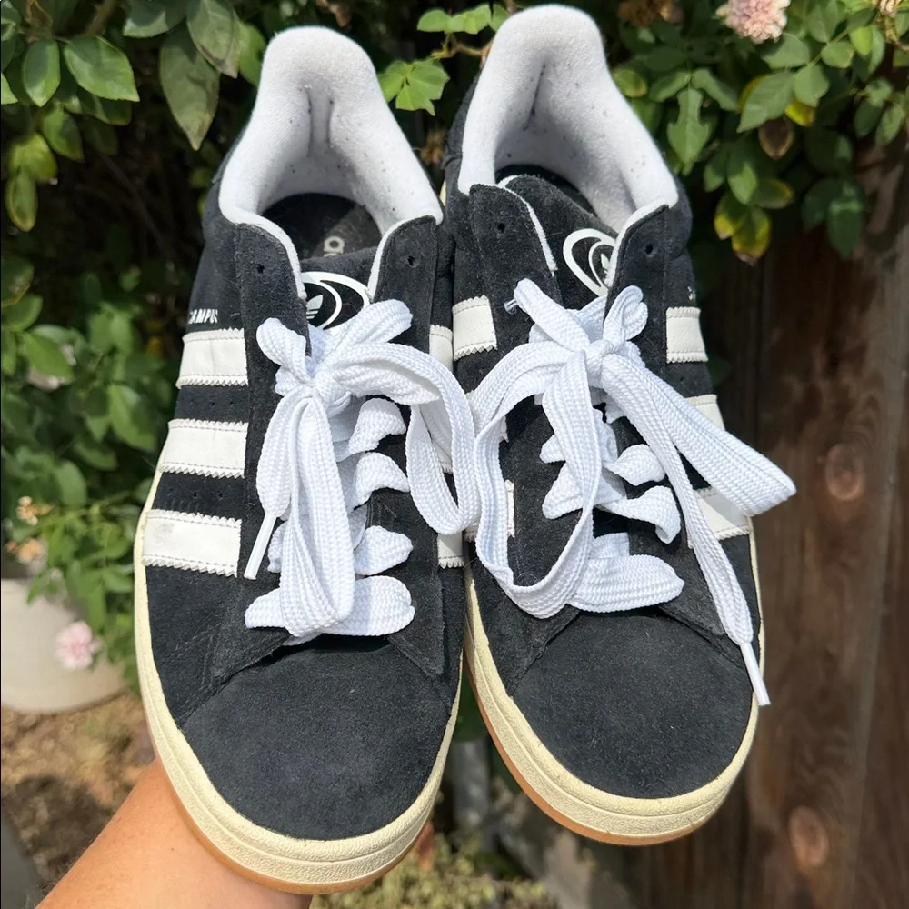 adidas Originals Campus sneakers in black and white. Men size 11 - Picture 3 of 15